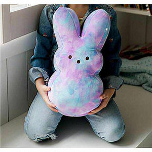 Animal Adventure Tie-Dye Bunny Peeps 15” Collectible Plush Purple Tie-Dye‎